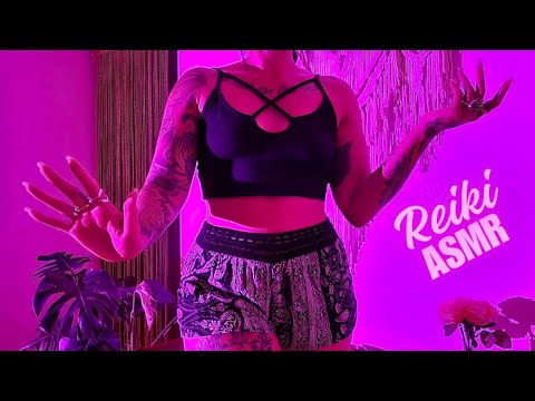 Reiki ASMR l finger fluttering l hand movements l hypnotic l no talking l tingles