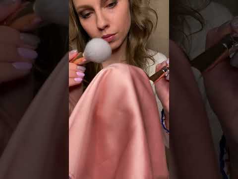 АСМР Кисточки по микрофону🖌Интенсивные звуки🖌ASMR Brushes #shorts