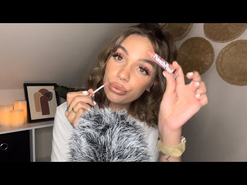 ASMR- Lipgloss Sounds and Kiss Sounds