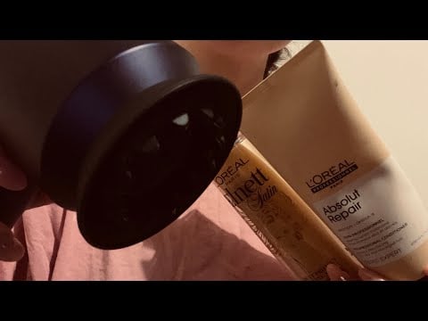 Lofi asmr🎧hair salon roleplay🧝🏼‍♀️washing your hair🫧, blow dry & braiding💆‍♀️ no talking 