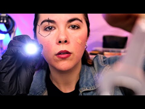 ASMR Cyberpunk Fixing You, Cyber Neural Exam, Cyberpunk 2077 Medical 🤖 Sci Fi