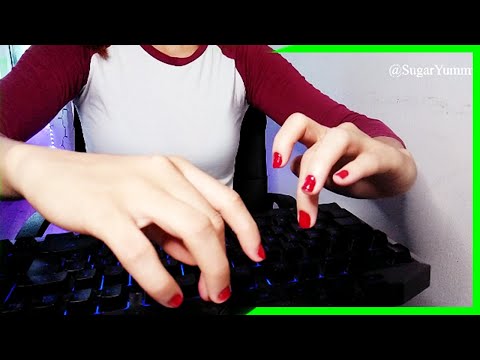 [ASMR] KEYBOARD SOUNDS ft foot