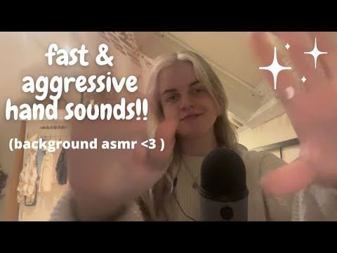 asmr | fast hand sounds for 1 hour long!! (looped)