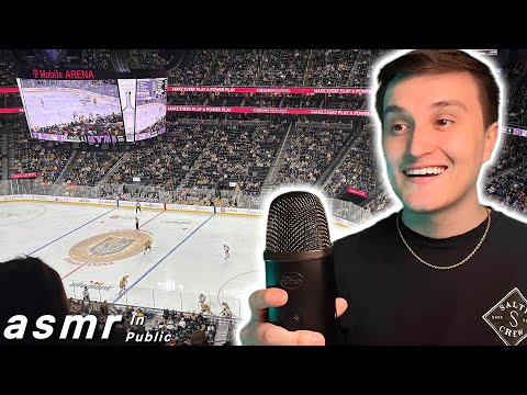 ASMR at NHL Hockey Game 🏒 (asmr in public)
