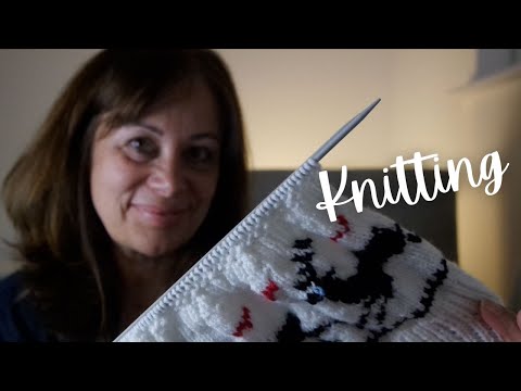 ASMR Cosy Vintage Knitting - Ski Hats from the 1960s: Whispered description