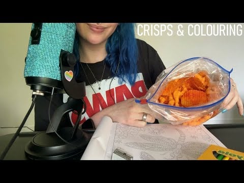 ASMR Eating Crisp "Pick N Mix" & Colouring