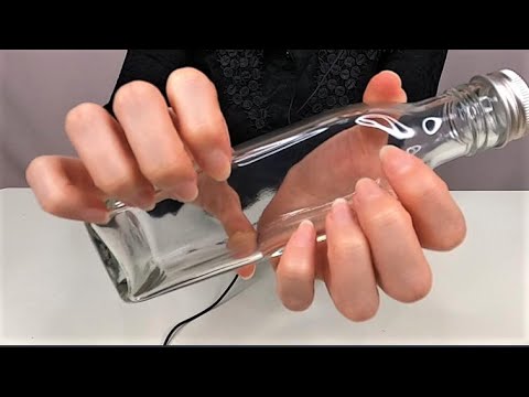 【ASMR】ガラス瓶をネイルタッピング/nail tapping/爪/高速/ゆっくり/睡眠/無言/no talking