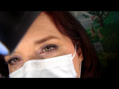 ASMR Dentist RP Whispering Tooth Brushing, Liquid, Spray Bottle Sounds