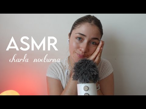 ASMR charla nocturna ARGENTINA🇦🇷 toco tu carita *