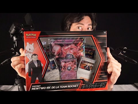 ASMR Pokemon - Coffret Mewtwo EX de la Team Rocket