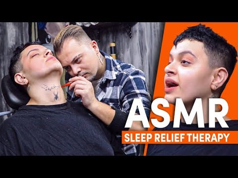 ASMR Head Massage For Sleep Relief In Barber Shop