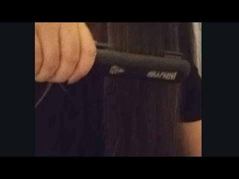 asmr soft spoken ~ seco y plancho mi cabello