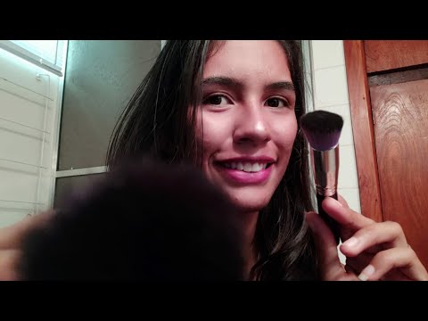 ASMR " CÂMERA BRUSHING / Mouth sounds