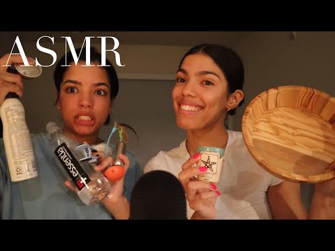 Twin sister tries ASMR for the first time!