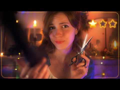 ASMR ✂️ La PELUQUERA más TORPE del Pueblo 💔 No debería estar haciendo esto…