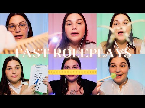 ASMR⎪FAST ROLEPLAYS : 6 Roleplays en 10 minutes 😴