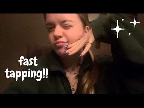 asmr | camera and random tapping with fake nails!!