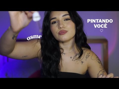 ASMR | PINTANDO VOCÊ ATÉ VOCÊ DORMIR ⭐️💤