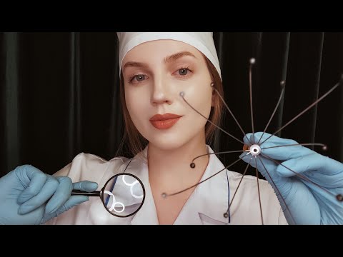 АСМР Трихолог. Осмотр Кожи Головы в Перчатках. Массаж Головы • ASMR Scalp Exam. Head Massage