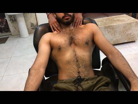 DEEP RELAXATION ASMR 💈Chest, Arms & Back Strong Massage