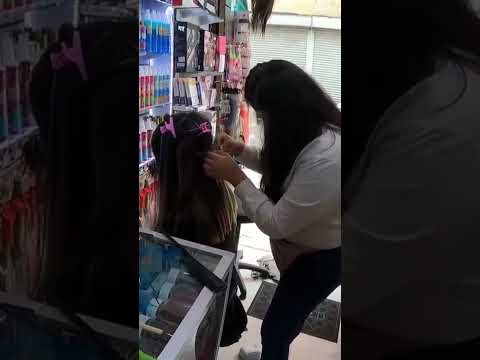 Extensiones fantasía: así las ponen en el callejón de la belleza #CDMX #hairextensions
