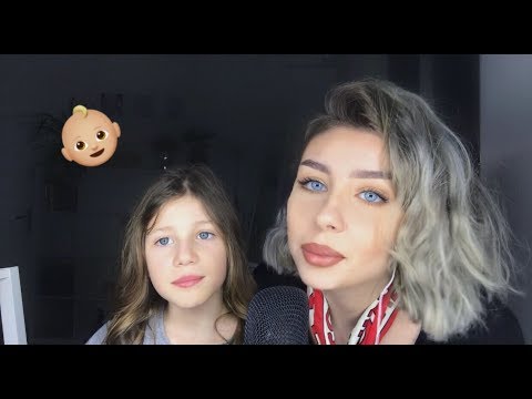 LITTLE SISTER TRIES ASMR - SHE FELL ASLEEP OMG