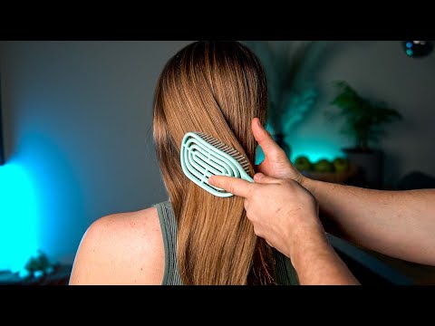 ASMR - Gentle Hair Play & Hair Tracing for Sleepless Nights (No Talking)