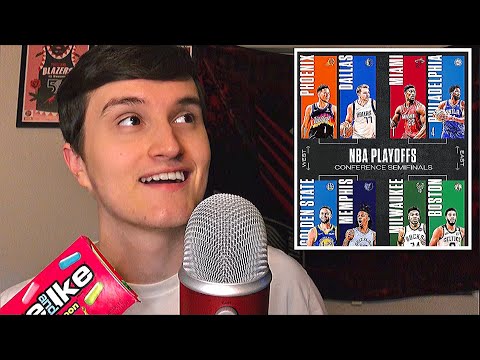 NBA Playoffs First Round Recap ( ASMR ) w/ candy eating