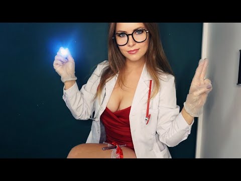 ASMR doctor check up closeup with personal attention by Ane