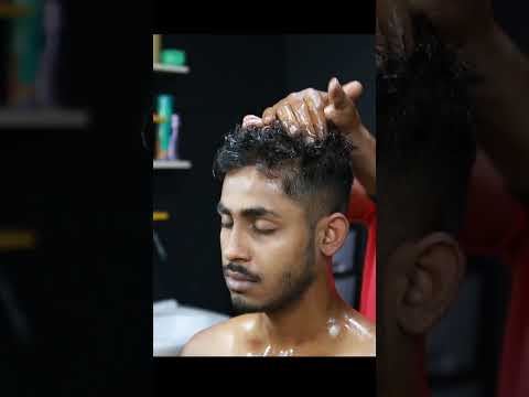 deeply relaxing ASMR Neck massage By Big Eye Barber #shorts #bigeyebarber #neckmassage