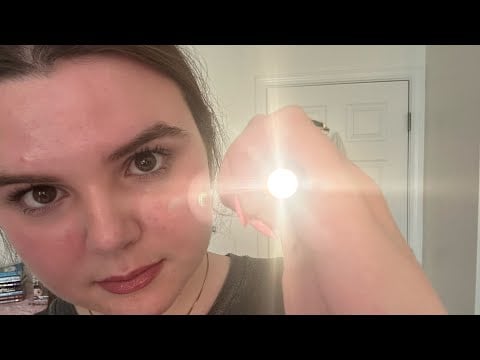 ASMR nurse check-up (you have a concussion) 🚑🏥🩺