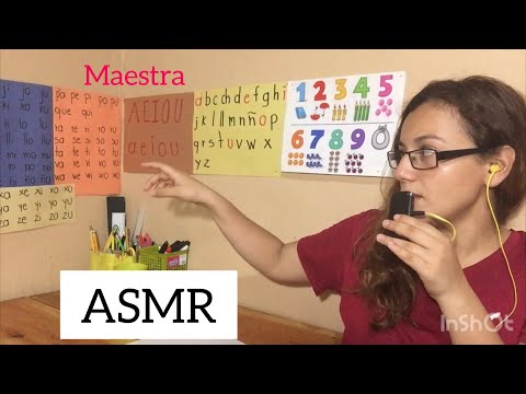 ASMR ROLEPLAY VOZ BAJA// Maestra de primaria 🤓