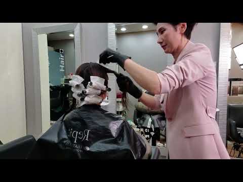 미용실ASMR (시각과청각의활성화) 동영상 1시간 23분 긴영상으로 컷트 염색 펌 시청을 만끽하시기를 바랍니다!!~Korean Hair salon ASMR (Visual and