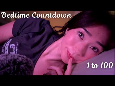 ASMR Bedtime Countdown for Deep Sleep & Relaxation (1–100 & Back) 💤