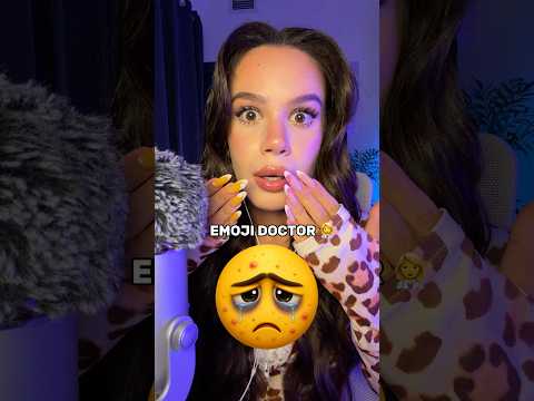 ASMR EMOJI DOCTOR 👩‍⚕️ fixing your tired face before sleep 😴 #asmr #asmrtriggers #asmrsounds