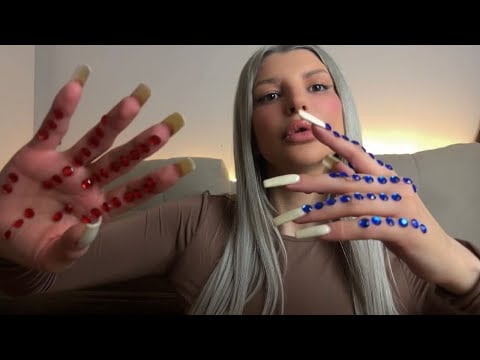 ASMR Crystal Hands Movements & Clicky Whispering 💎Very Hypnotic ✨
