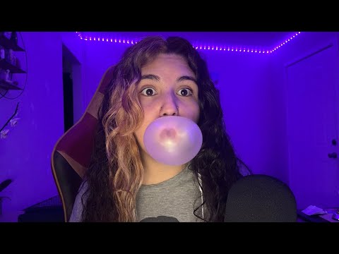 Asmr Gum Chewing & Bubble Blowing 🫧