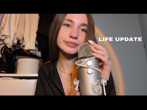 ASMR Whisper Ramble / Life Update 🌸 (close up)