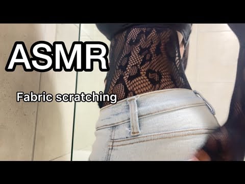 ASMR fabric scratching (scratching, rubbing fabric sounds etc)