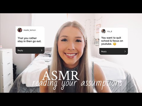 ASMR Reading Your Assumptions About Me