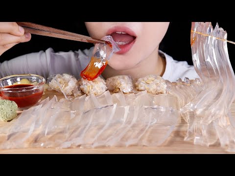 ASMR Konjac Sashimi | Diet Journey Part2 (Day9) | Eating Sounds No Talking