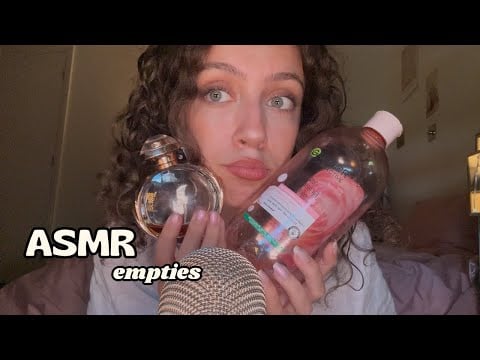 ASMR My Recent Empties :)