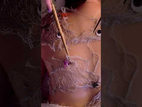 🎃 ASMR Halloween back massage pt. 1 #massage