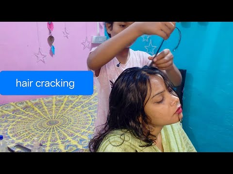 Asmr My 13 years Student Has Great Talent Of Hair Cracking |🤗