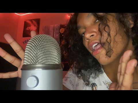 ASMR Mouth Sounds, Inaudible Whispers and hands movements for sleep