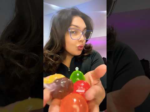 FRUIT JELLIES ASMR | eating juicy fruit jellies snapping sounds