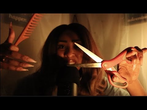 ASMR Combing Aura + Cord Cutting Negativity