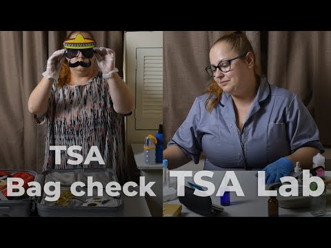 * ASMR * TSA Bag Check / Lab tests / Security bag check / Testing samples / Unintentional