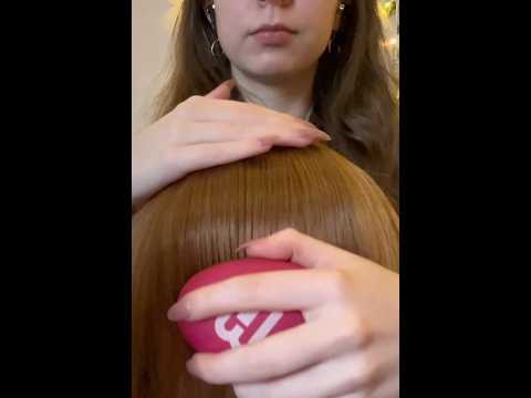 ASMR | hair brushing 💆‍♀️ #asmr #hairbrushingasmr