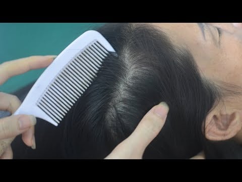 ASMR Relaxing Hair Combing, Hair Brushing & Hair Parting No Talking For Anxiety Relief